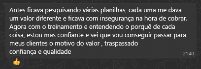 Depoimento de aluno sobre insegurança ao cobrar